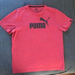Men’s Puma T-Shirt Red Size XL